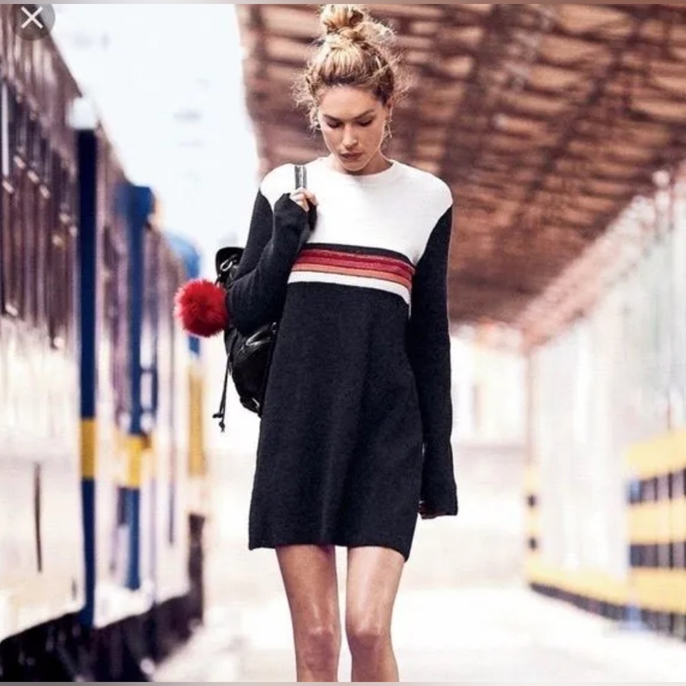 Free People| ‘Colorblock’ Sweater Dress